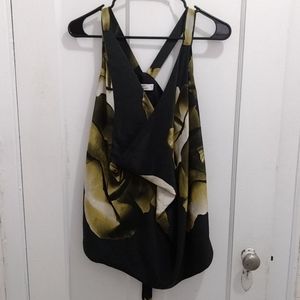 Draped silk Robert Rodriguez top